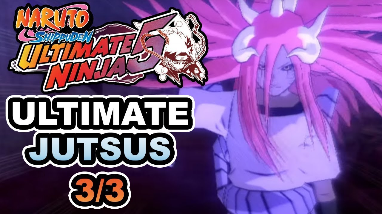 Naruto S. Ultimate Ninja 5 [PS2] - All Ultimate Jutsu 3/3 (Sound Five, Kages, Side Characters)