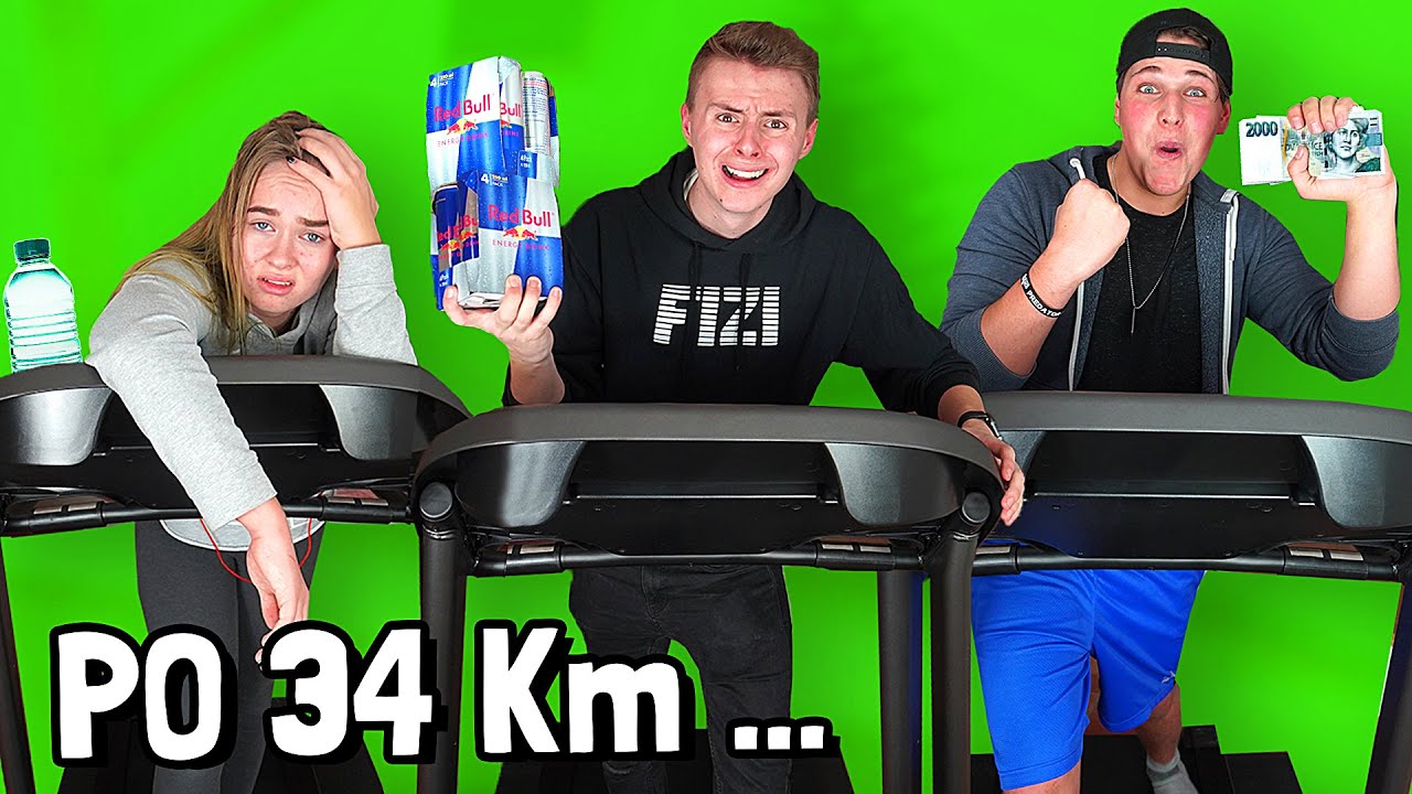 POSLEDNÍ KDO PŘESTANE BĚŽET VYHRÁVÁ 10,000 Kč! 😰😬 **challenge**
