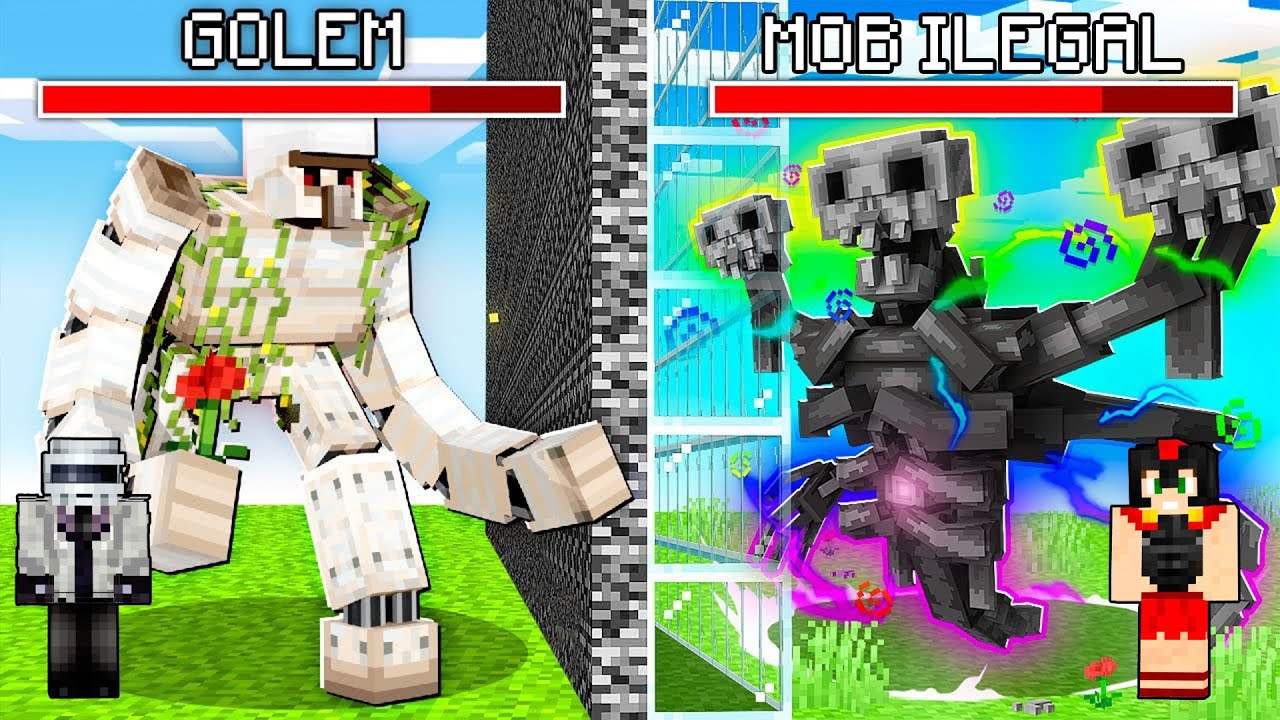 Trolle&eacute; a Mi AMIGO con HACKS en una Batalla de Mobs! 😂 Minecraft Trampas #2