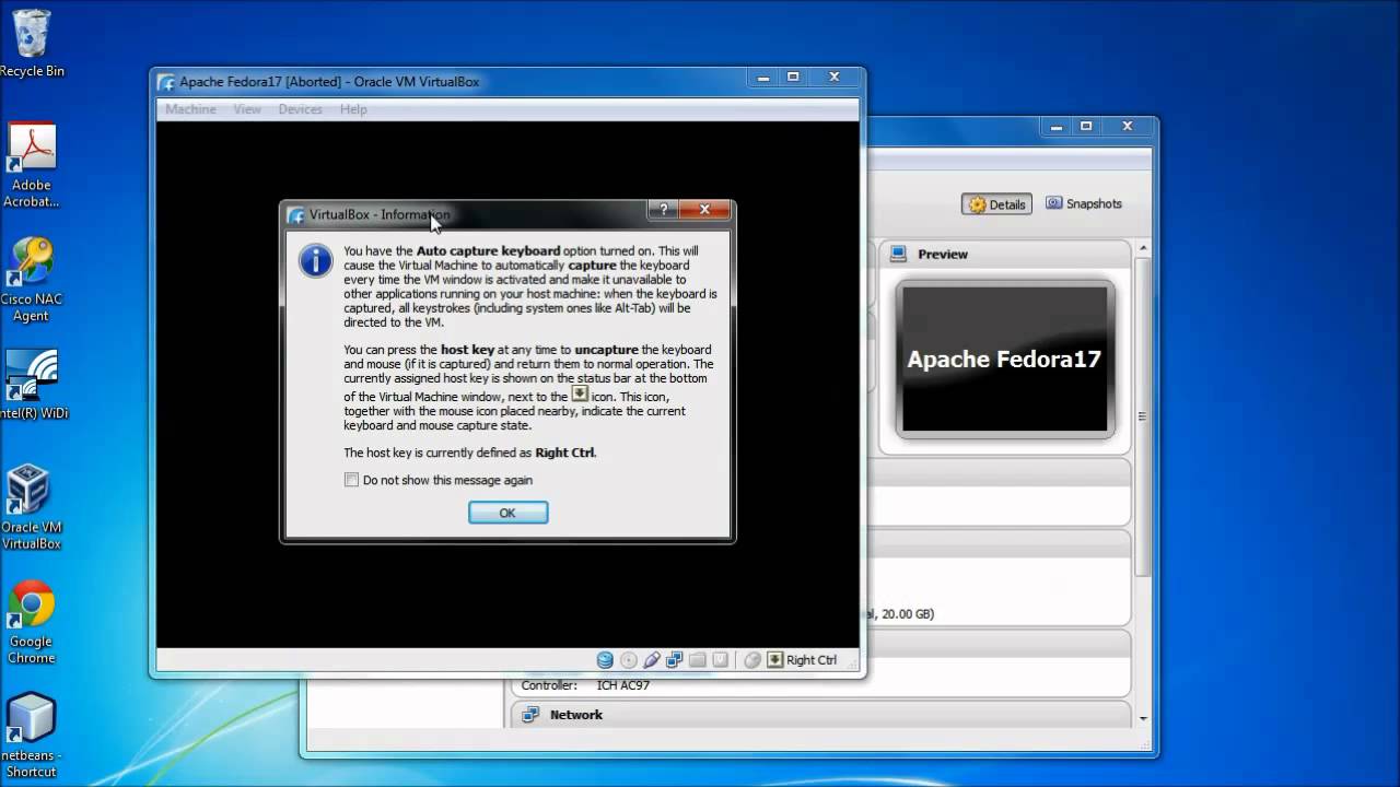Importing Your Virtual Machine to VirtualBox