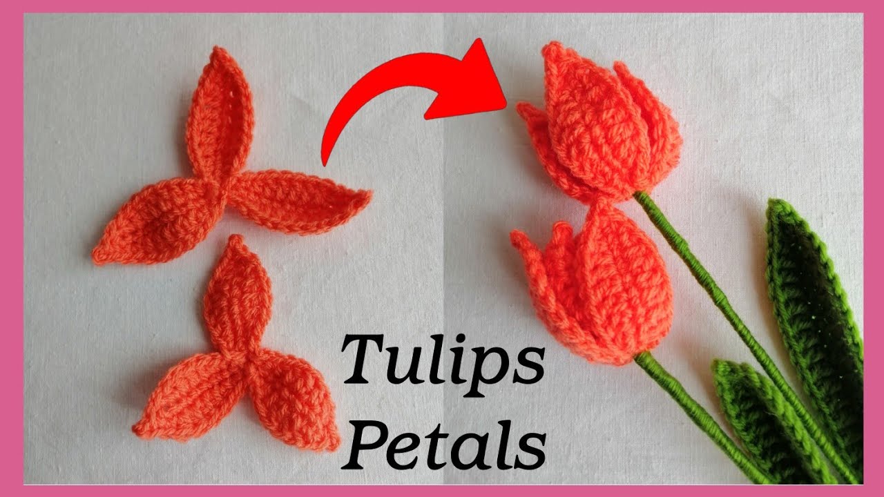Part1: Crochet Mini Tulips Petals (different variety)