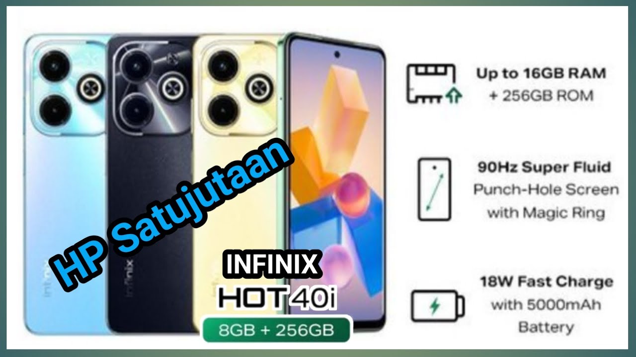 INFINIX HOT 40i‼️[ HP Sejutaan Yang Kaya Akan Fitur ]
