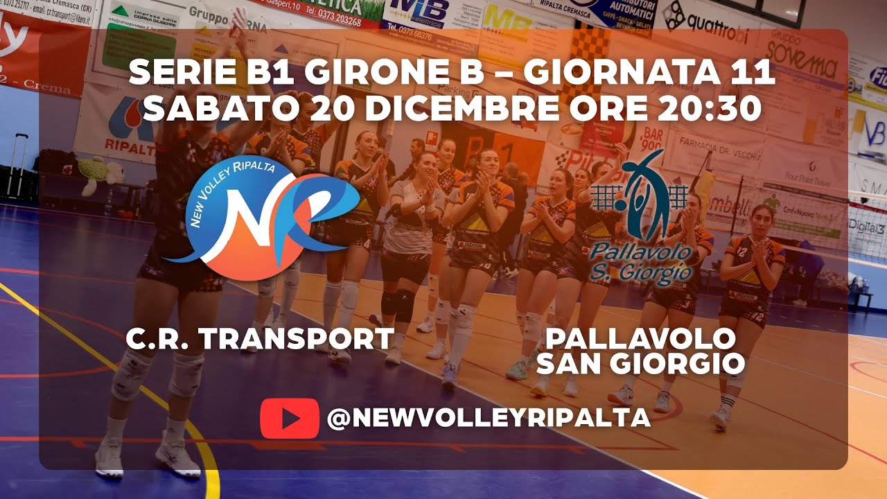B1-B giornata 11 // C.R. Transport Ripalta vs Pallavolo San Giorgio