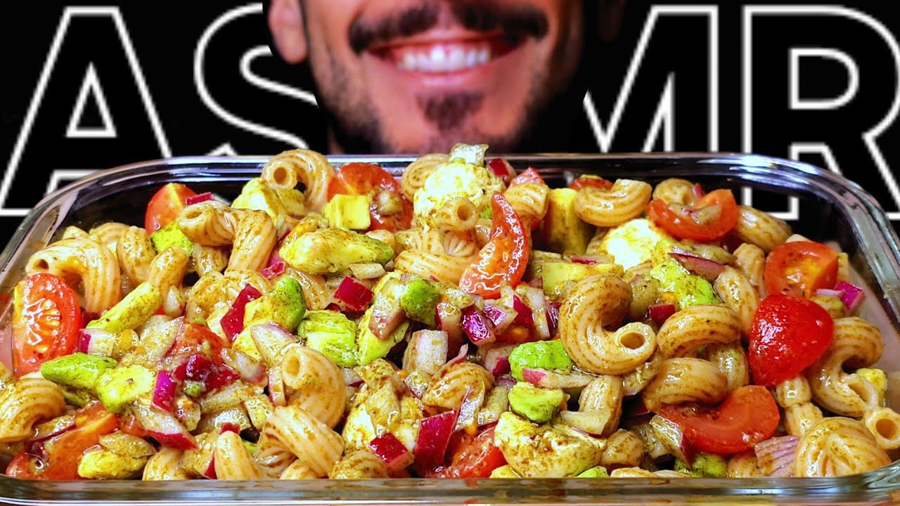 ASMR NOODLE SALAD (EATING SOUNDS) NO TALKING MUKBANG