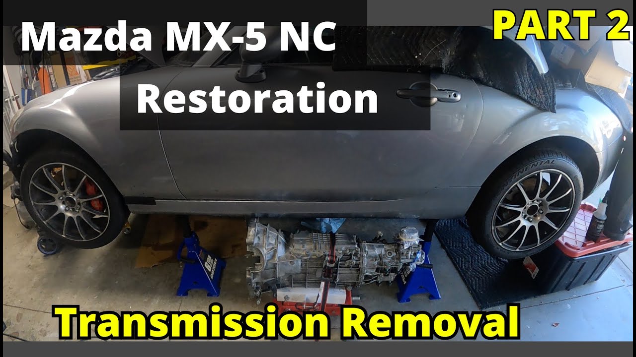 Mazda MX-5 NC Restoration - Transmission Removal -  Part 2