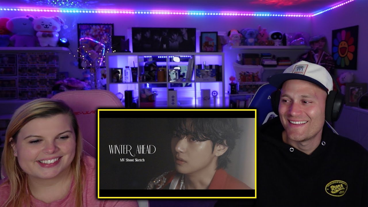 V ‘Winter Ahead (with PARK HYO SHIN)’ MV Shoot Sketch - BTS (방탄소년단) | Reaction