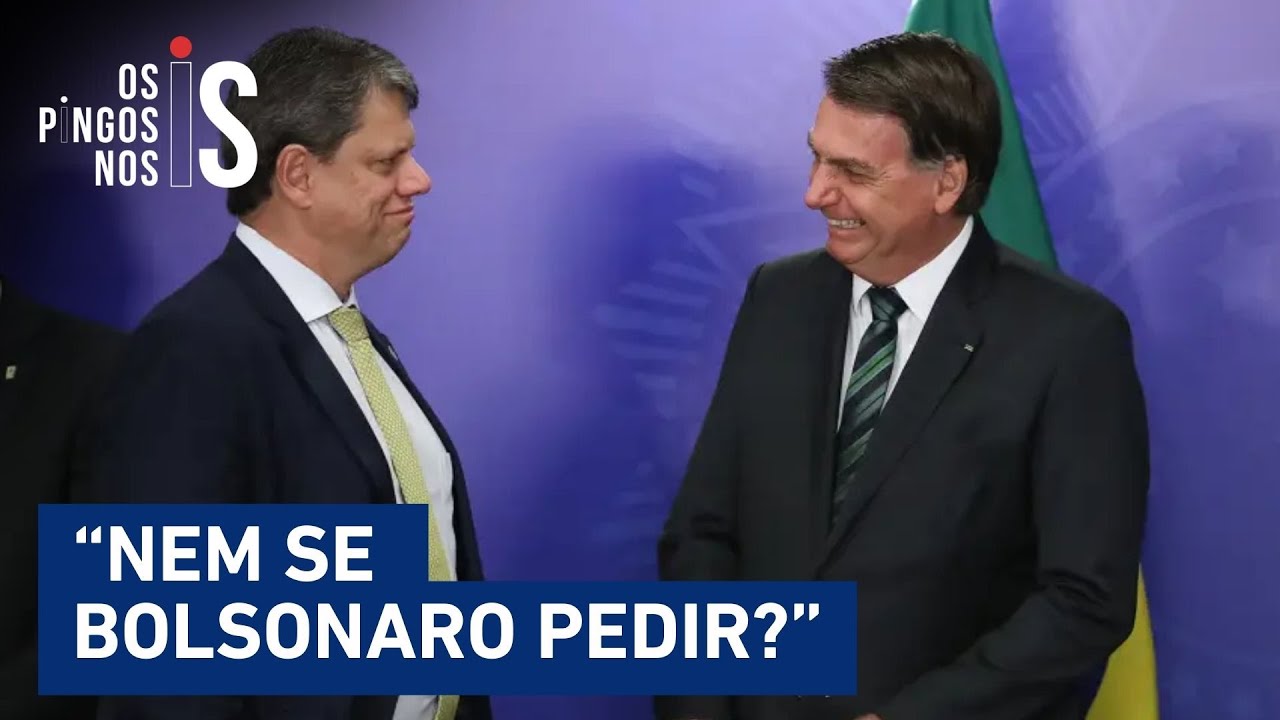 Tarcísio diz que não será candidato nem se Bolsonaro pedir