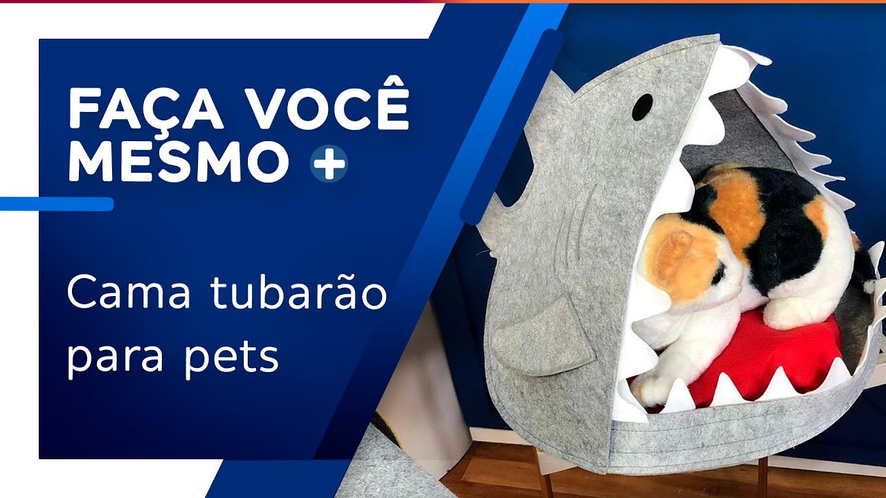 Cama tubarão para pets por Mônica Roma