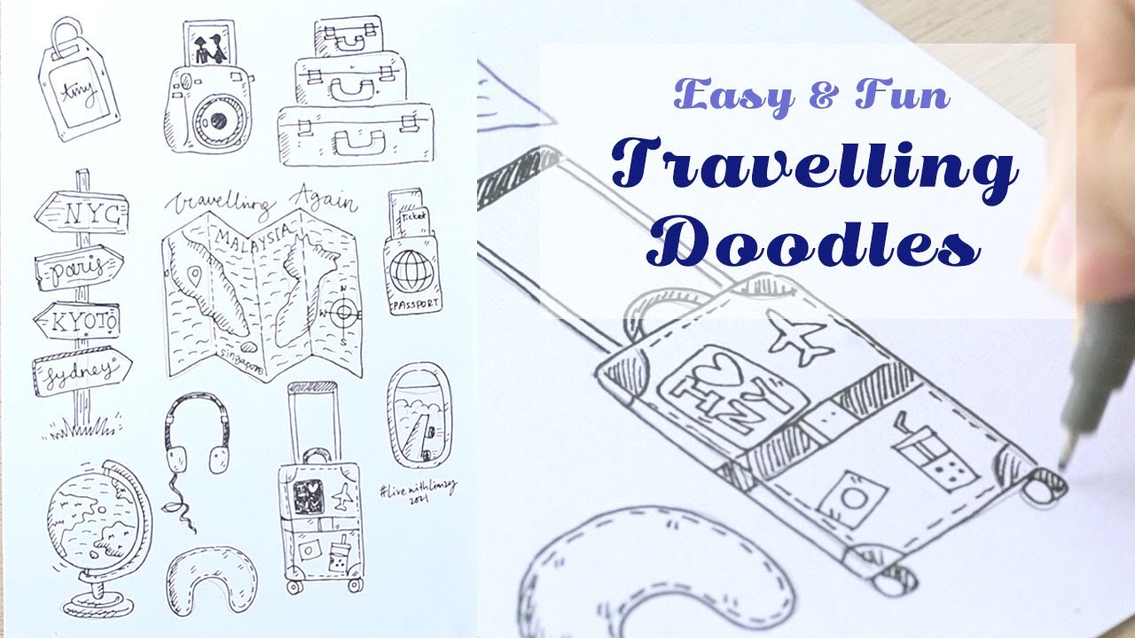 Draw This if You Miss Traveling | Easy & Fun Travelling Doodle