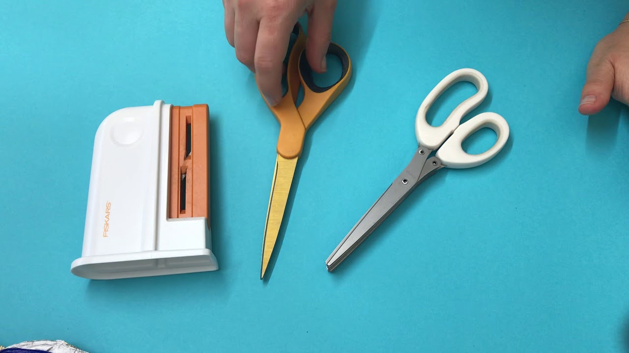 How to sharpen Martha Stewart fringe scissors for paper flowers