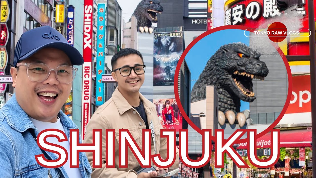 Shinjuku Tokyo | Godzilla Head #rawvlog #pinoytraveller #tokyo #travelvlog