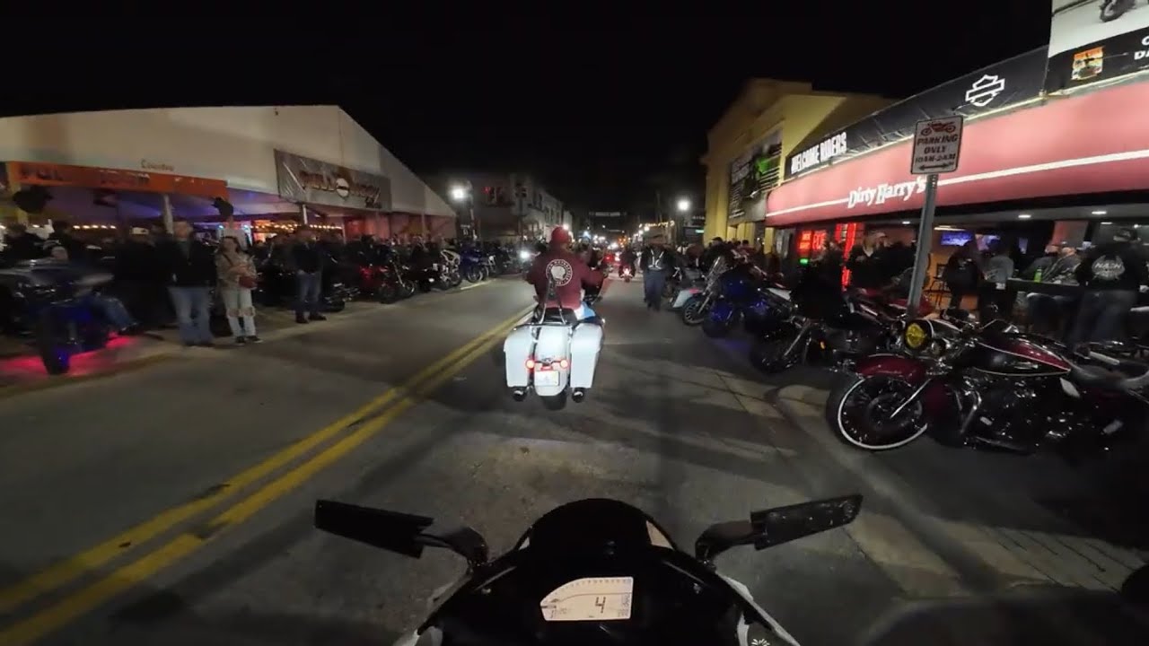 Daytona Bike week Saturday night Main Street