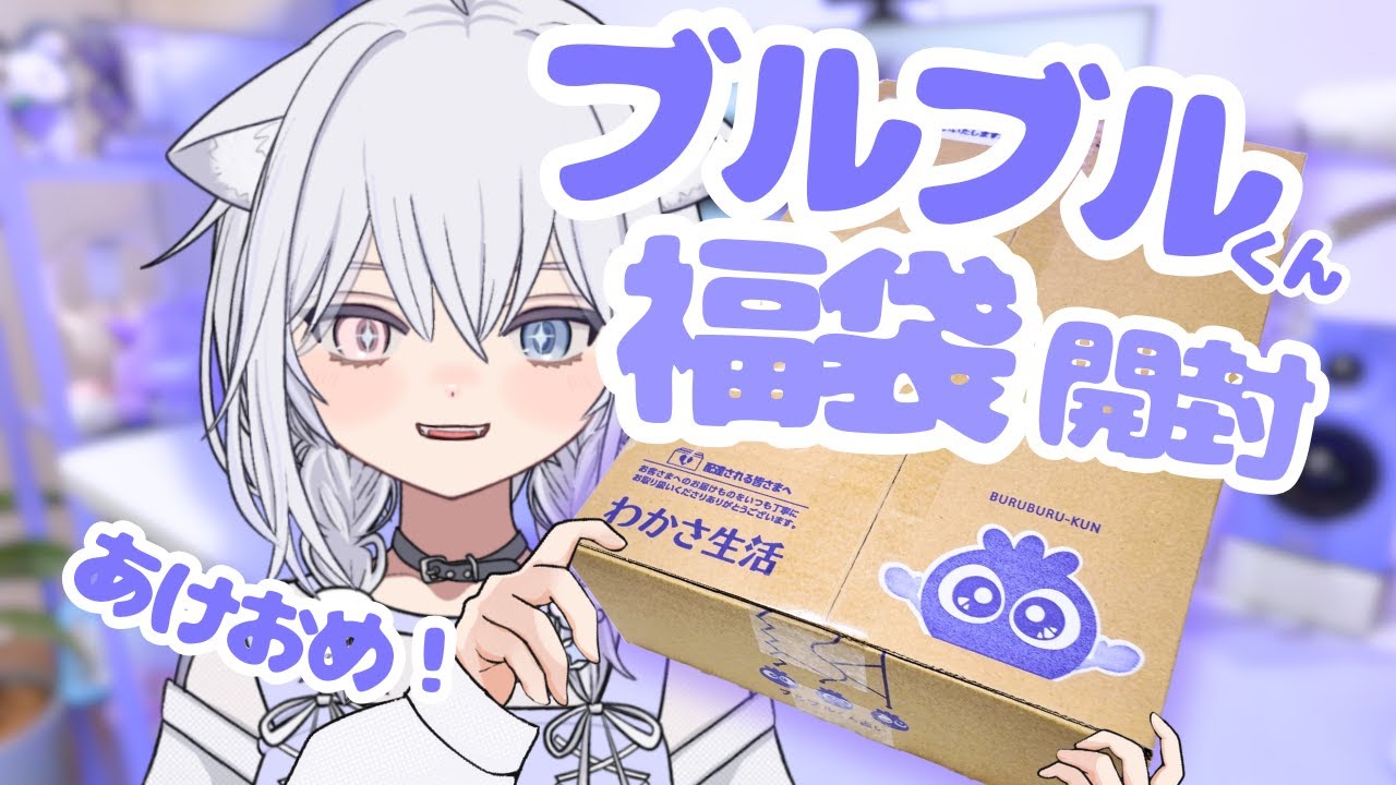 ブルブルくん福袋を開封だ🫐#わかさ生活　#ブルブルくん