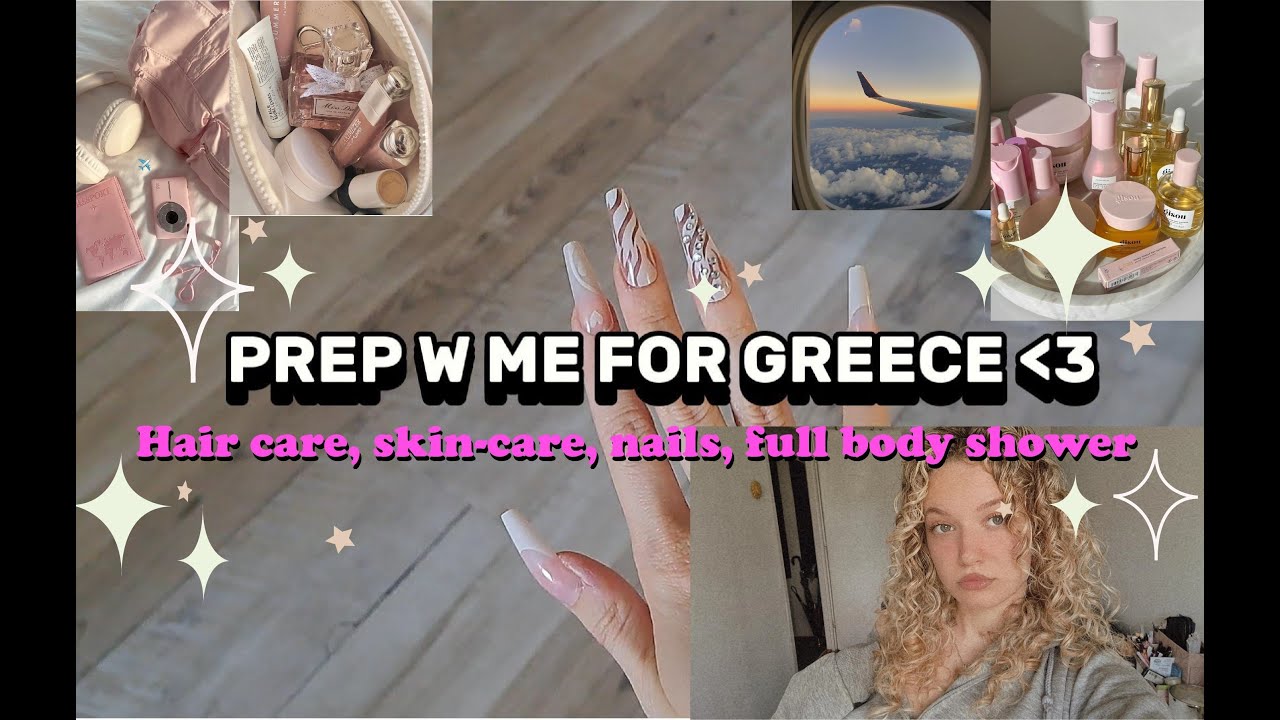 VACATION PREP W ME ✨ | self-care, hair routine, nails, vlog