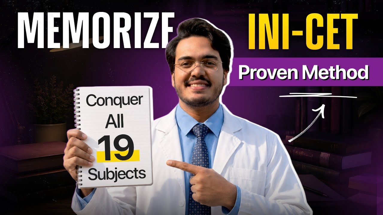 Proven Method to Conquer All 19 Subjects of INICET Exam by Dr Aman Tilak #inicet #mbbs #neetpg #ini 