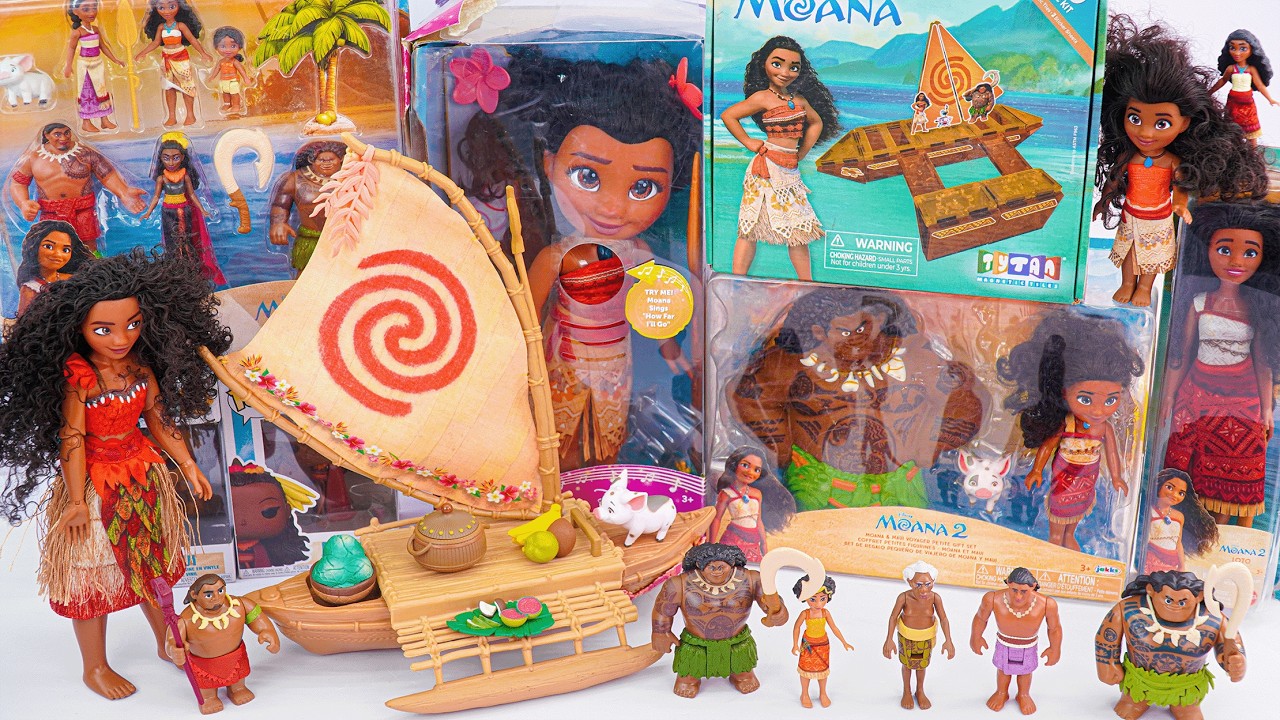 22 Mins 11 Disney Moana Cute Collection Toys Unboxing Review ASMR #cute #moana #disney