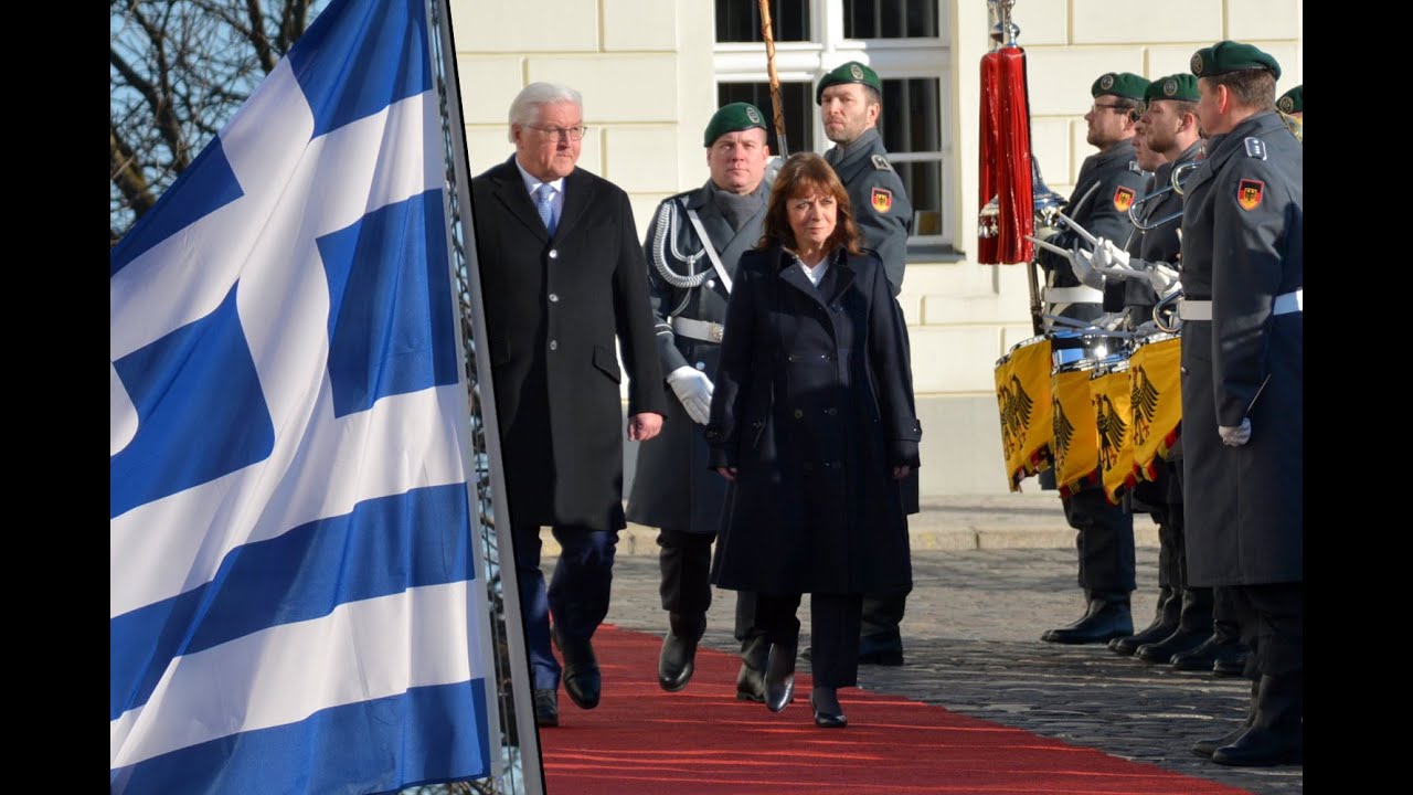 Militärische Ehren für Griechenlands Präsidentin