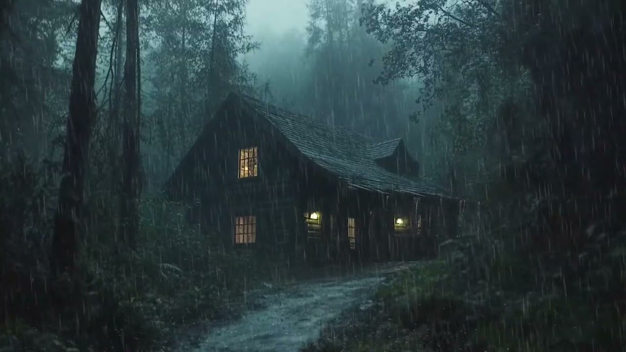 Heavy Rain Sounds in the Deep Forest | Natural Sounds for Relaxing Sleep, Stress Relief & Meditation