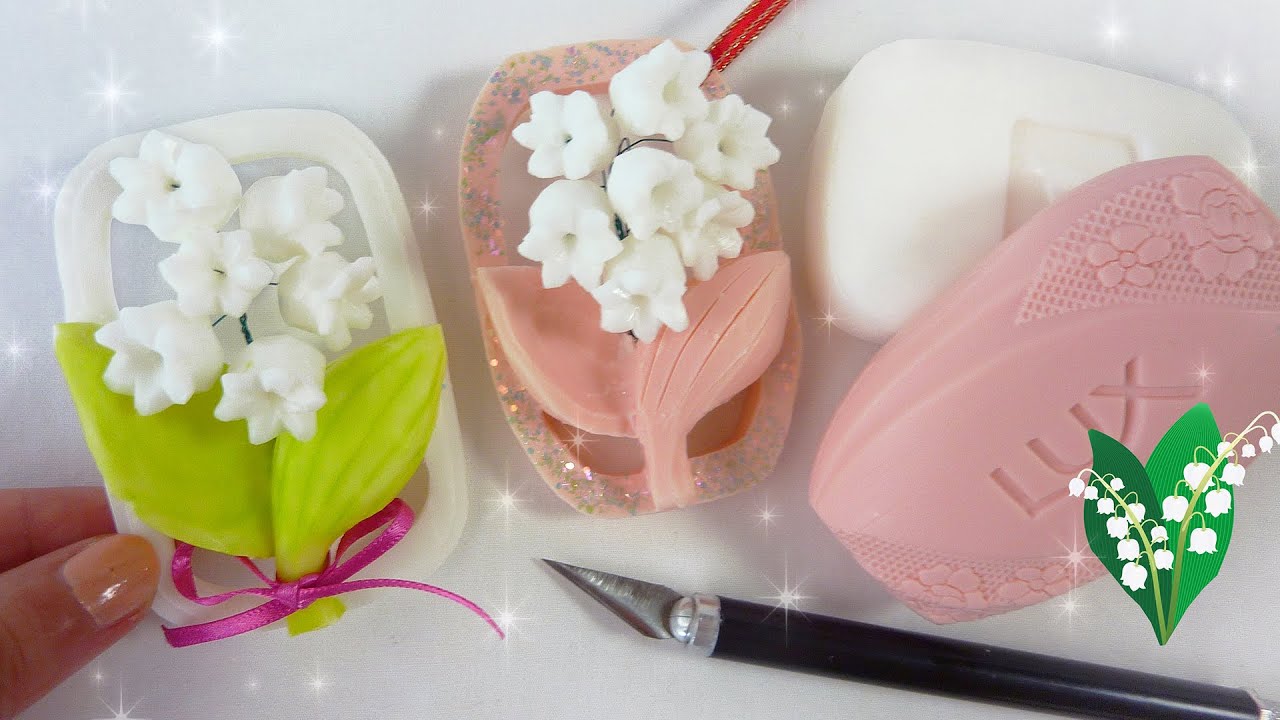 Lily Of The Valley -  SOAP CARVING - Wall Hanging Decor - DIY Soap Craft - Soap Cutting