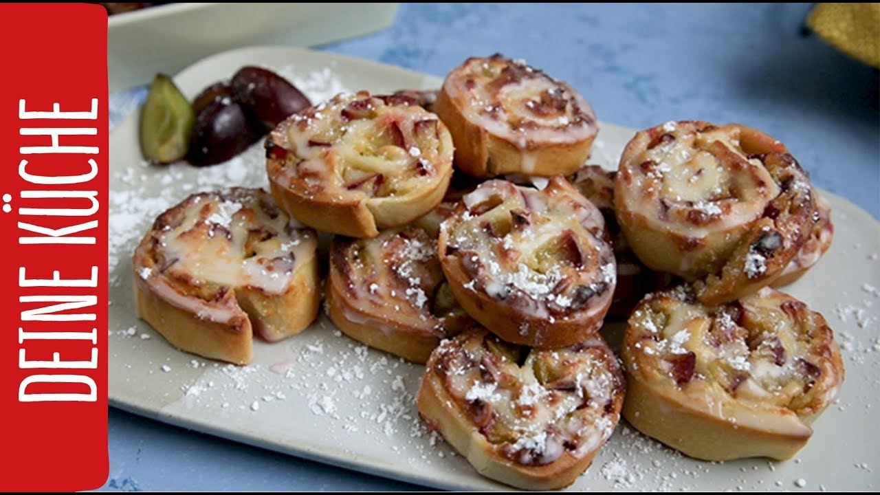 Marzipan-Schnecken mit Zwetschgen 😋 | REWE Deine K&uuml;che