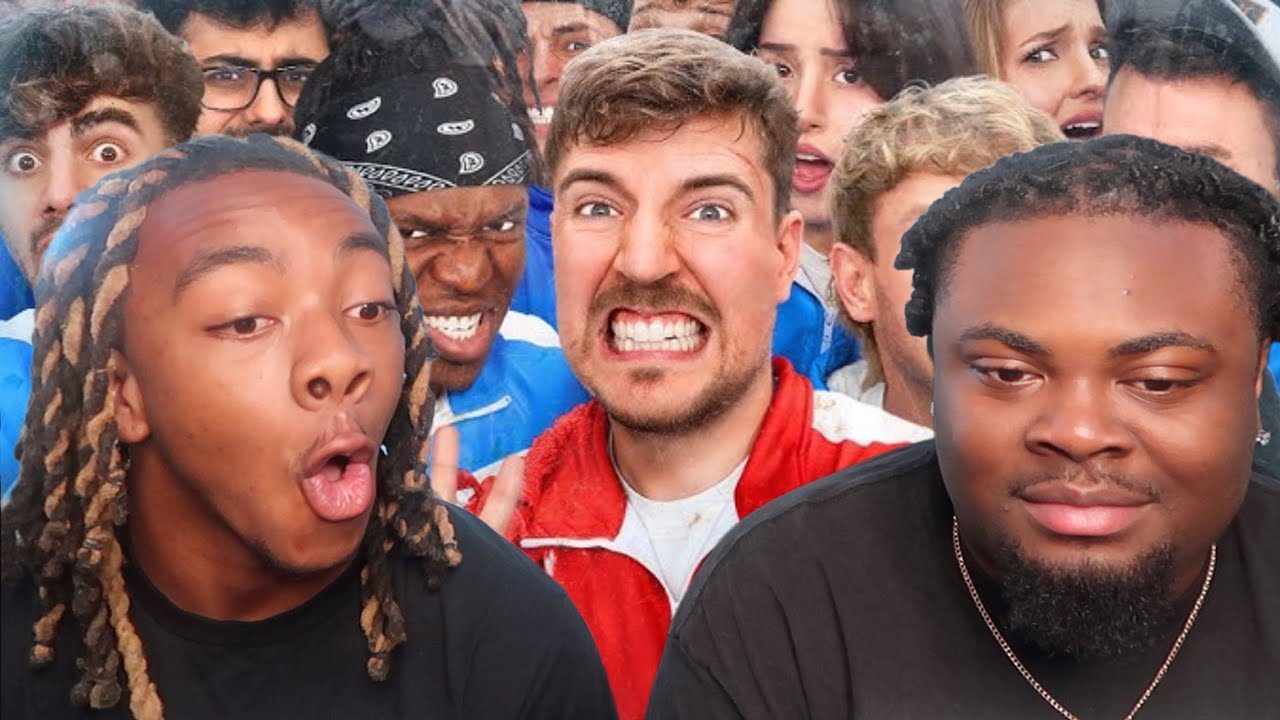 MR BEAST 50 YouTubers Fight For $1,000,000 REACTION !