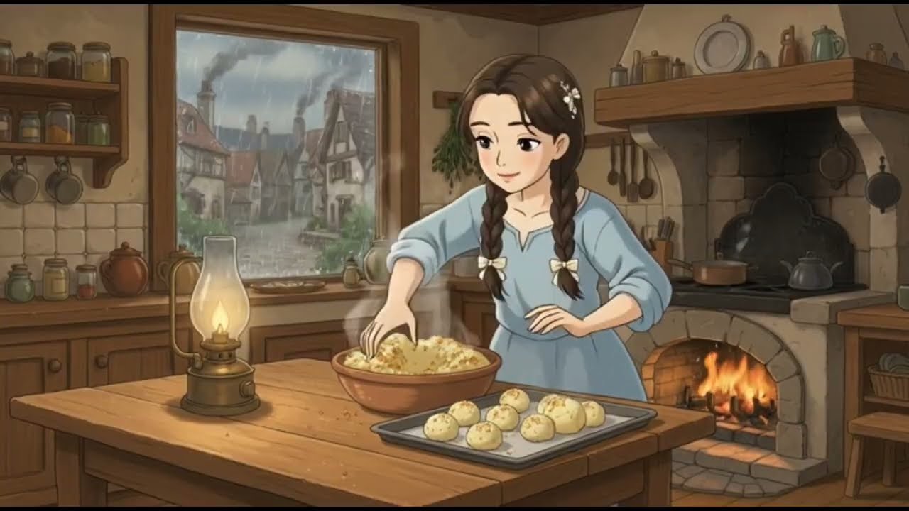 Quiet Rainy Day ASMR | Cozy Cooking, Mashed Potato Balls & Relaxing Rain Sounds