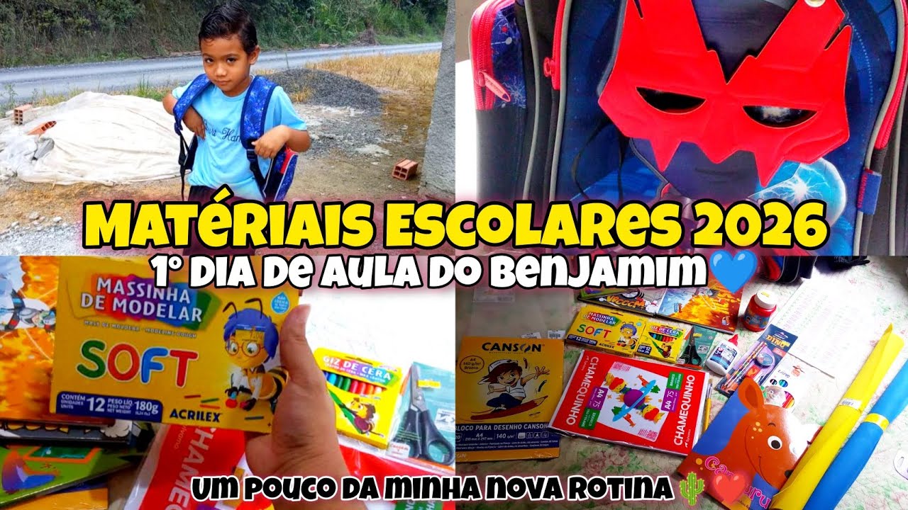 💞 Volta As Aulas, Materiais Escolares 2026💙 Nossa Nova Rotina | Final Da 🫄💞 Mãe de 3 Aos 27 Anos💞💙