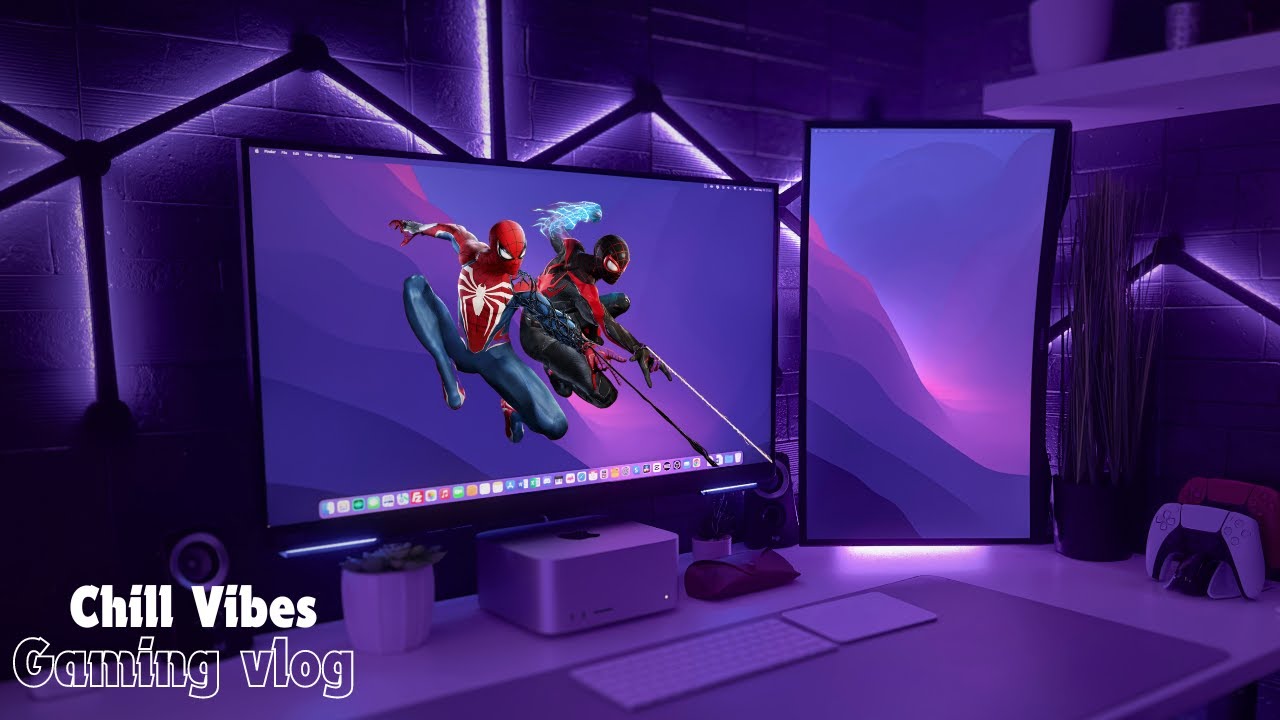 Gaming Vlog 🎮 Chill Day At Home + Mini Setup Tour