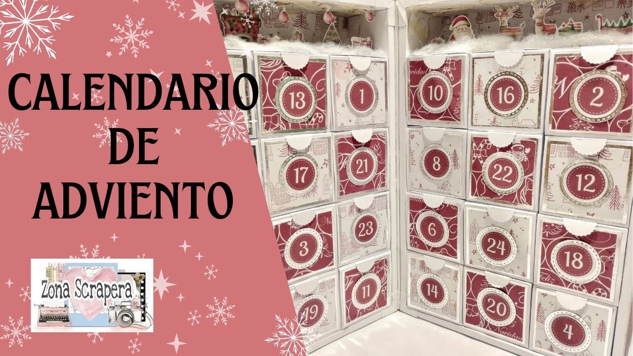 CALENDARIO DE ADVIENTO . DIY Advent Calendar. Zona Scrapera