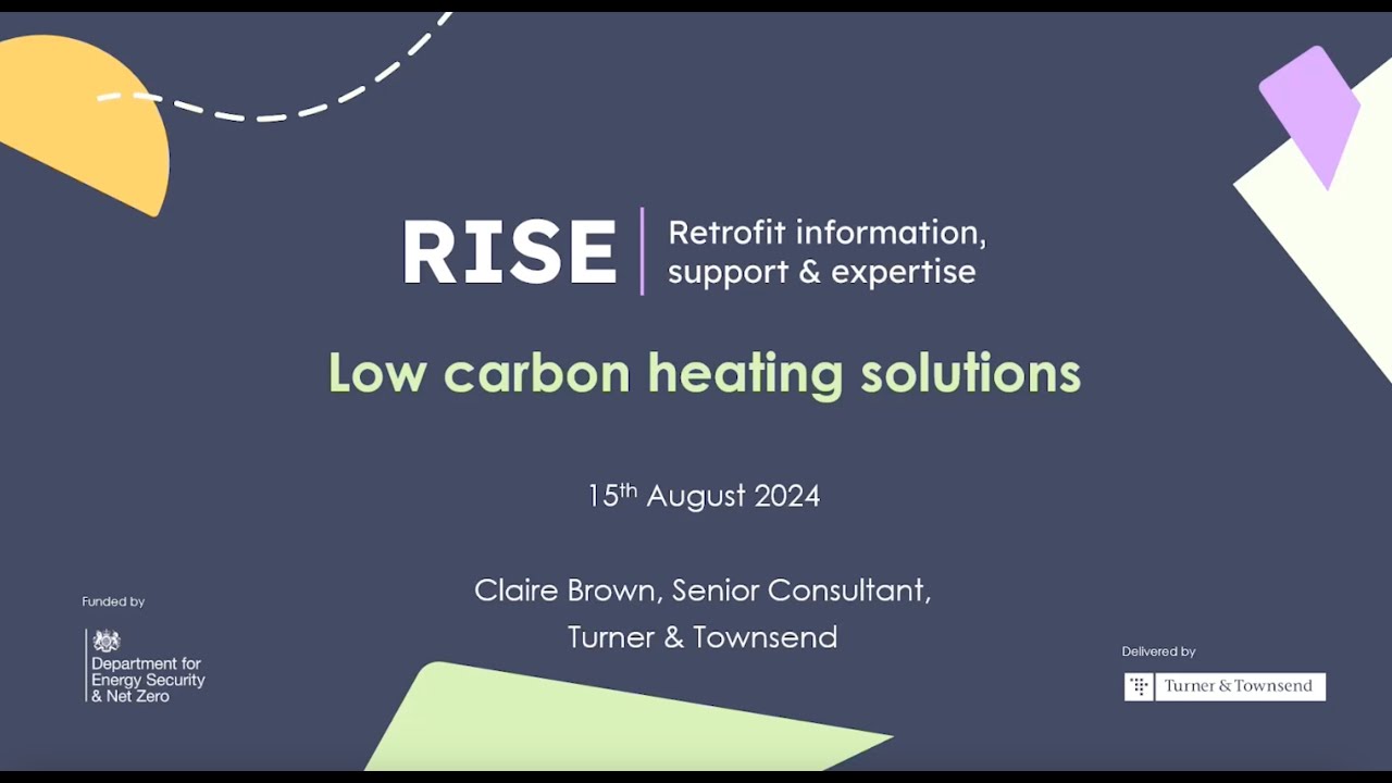 Low Carbon Heating Solutions | RISE Masterclass
