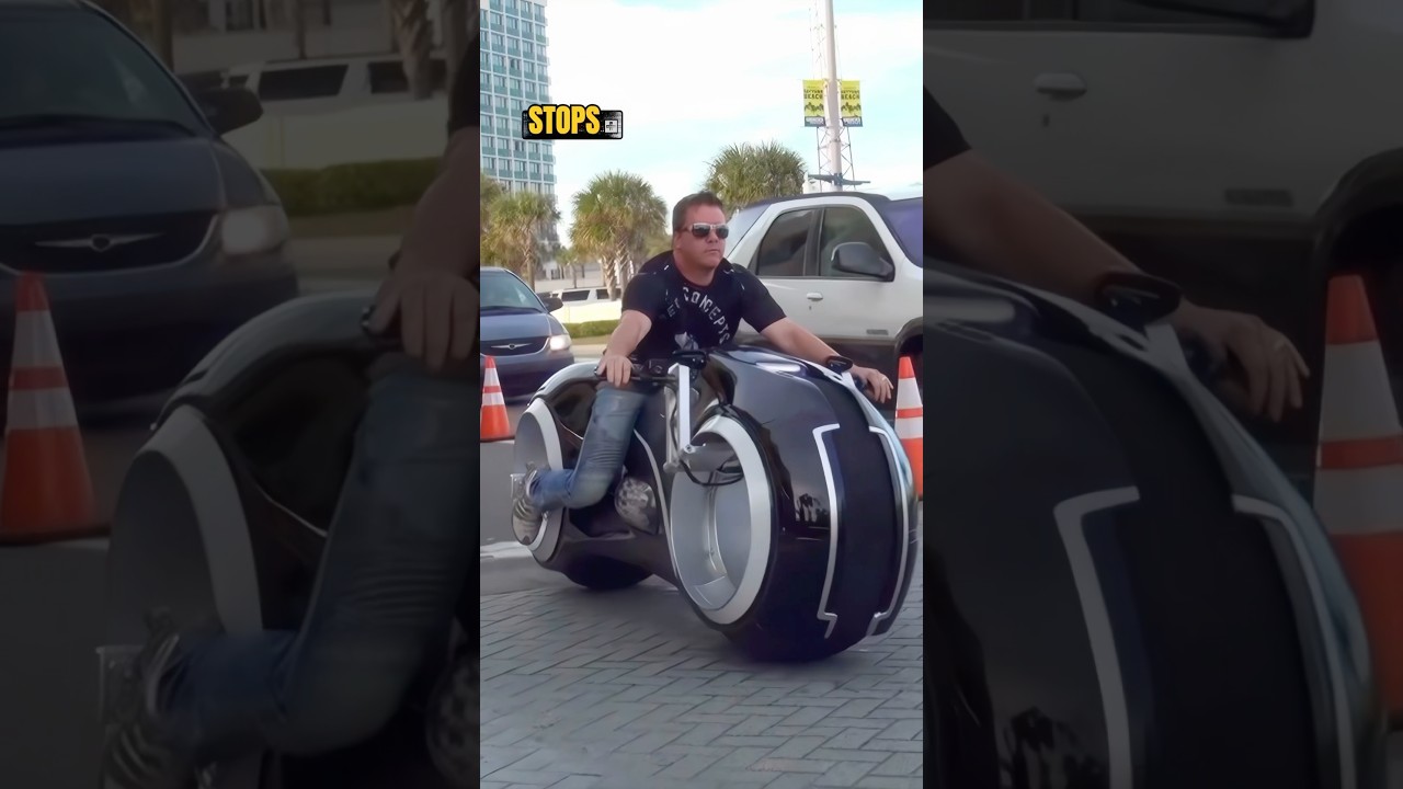 The Tron Motorcycle | The Real Tron Bike, GTA Style ! ⚡️🏍️ #motorcycle #motos  #GTA