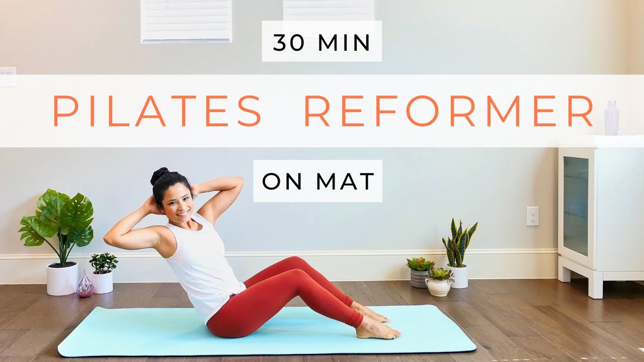 Pilates Reformer on Mat for Energy and Mobility | 30 Minute Full Body Workout at Home