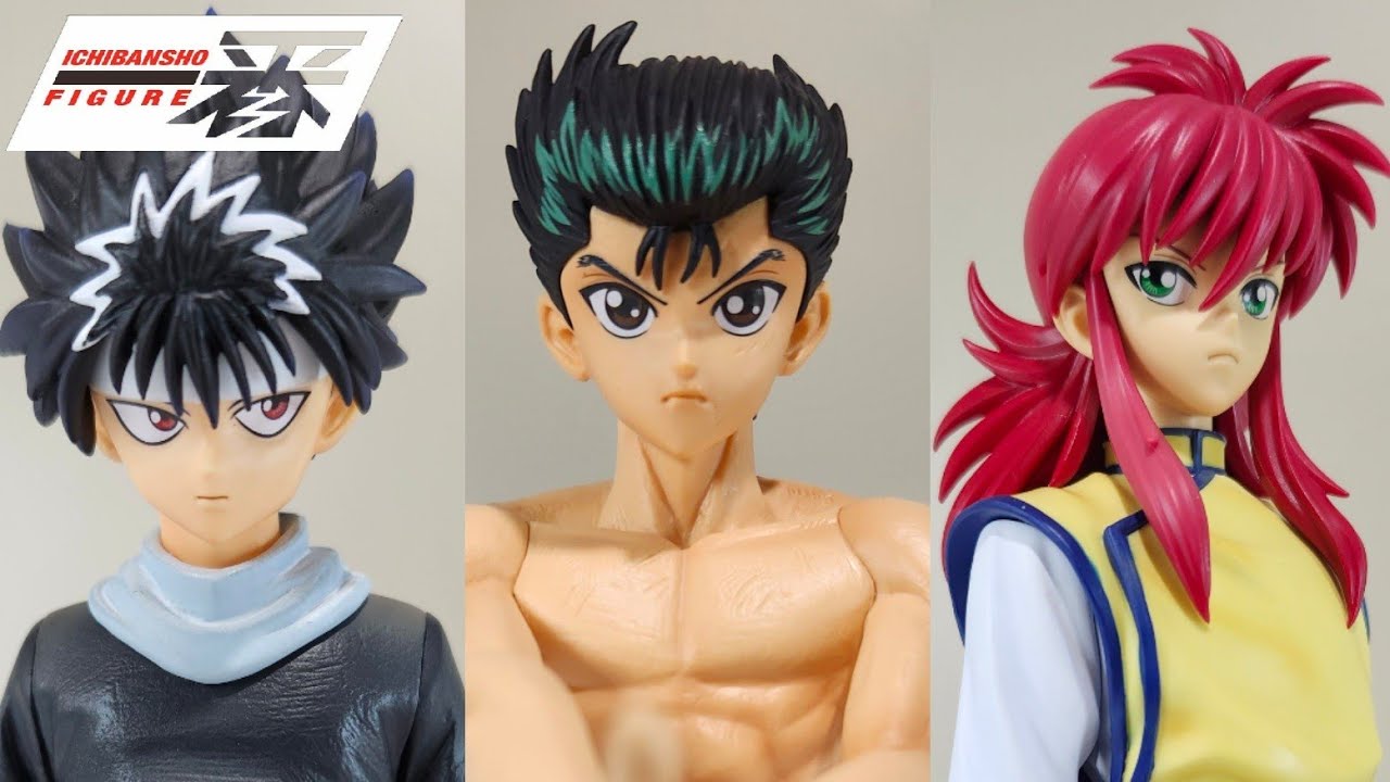 Ichibansho Figure Yu Yu Hakusho Dark Tournament Edition Masterlise Hiei/Yusuke/Kurama Unboxing