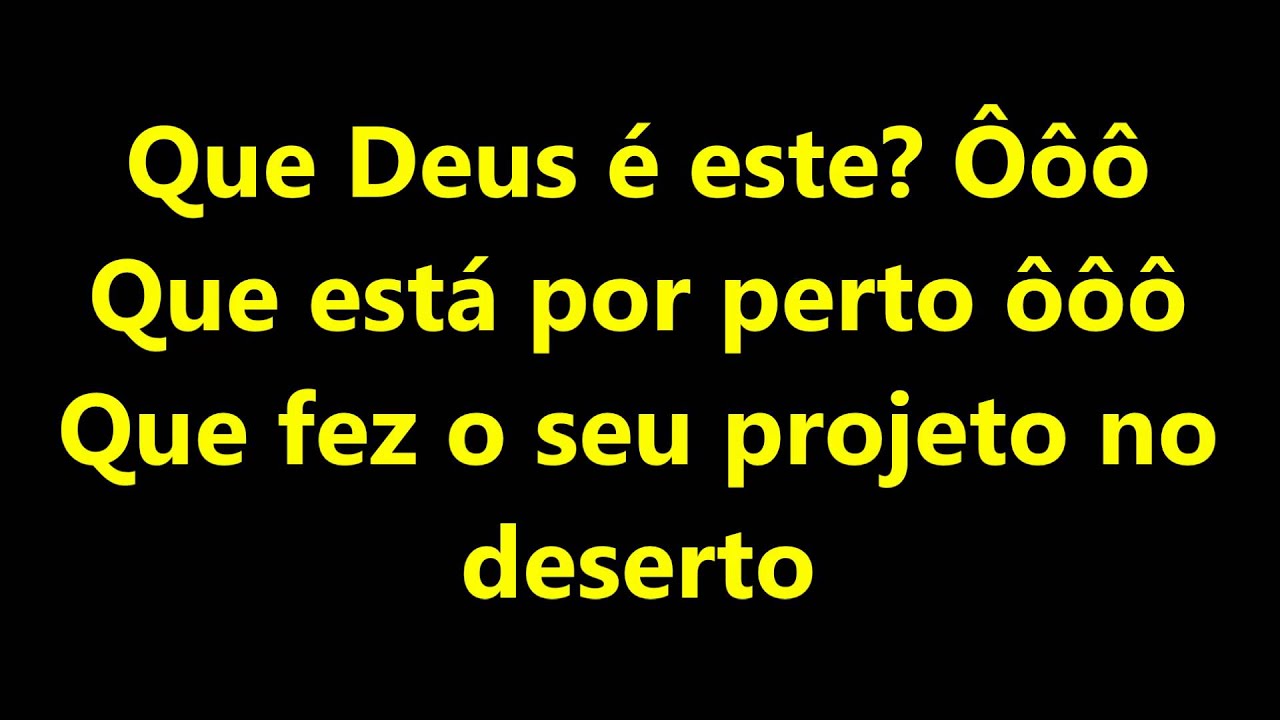 Projeto no Deserto Play Back Legendado