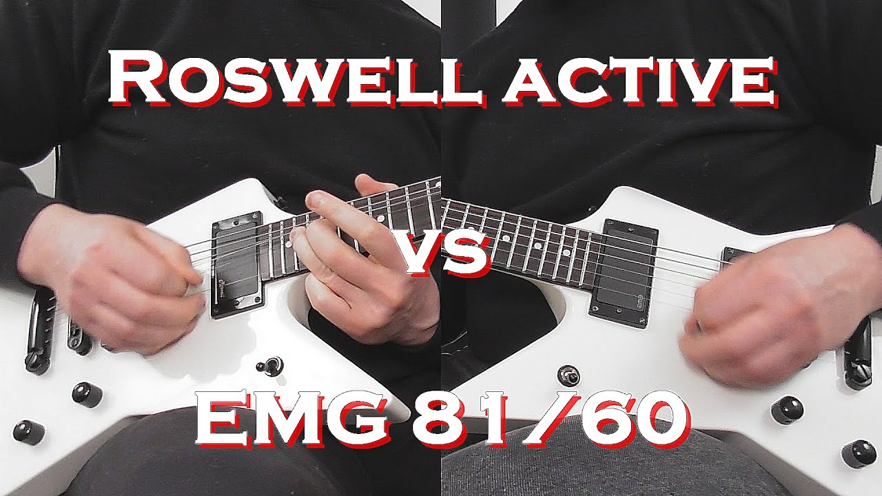 Roswell Active Pickups vs EMG 81/60 Tone Comparison