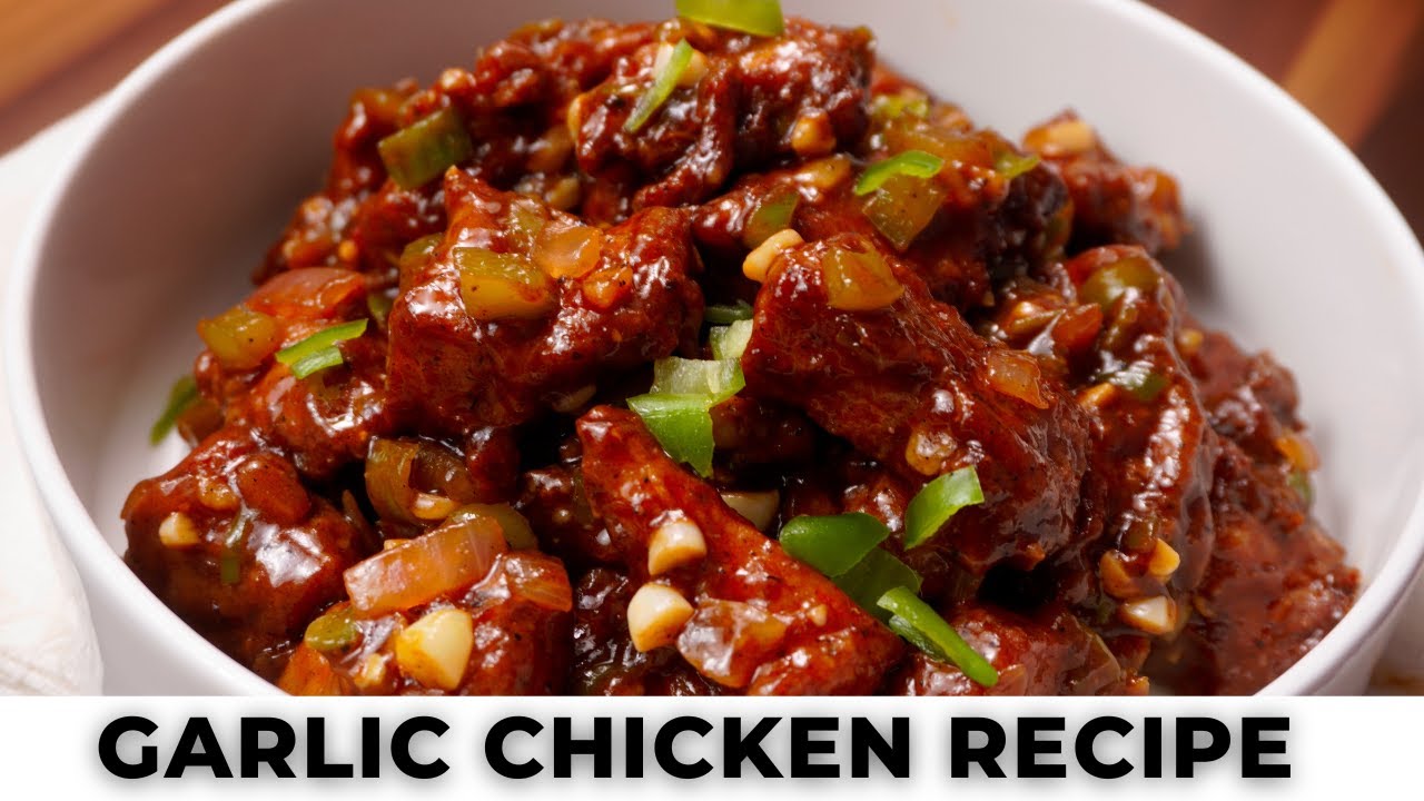 Restaurant Style Garlic Chicken Recipe | Easy Chinese Chicken at Home
