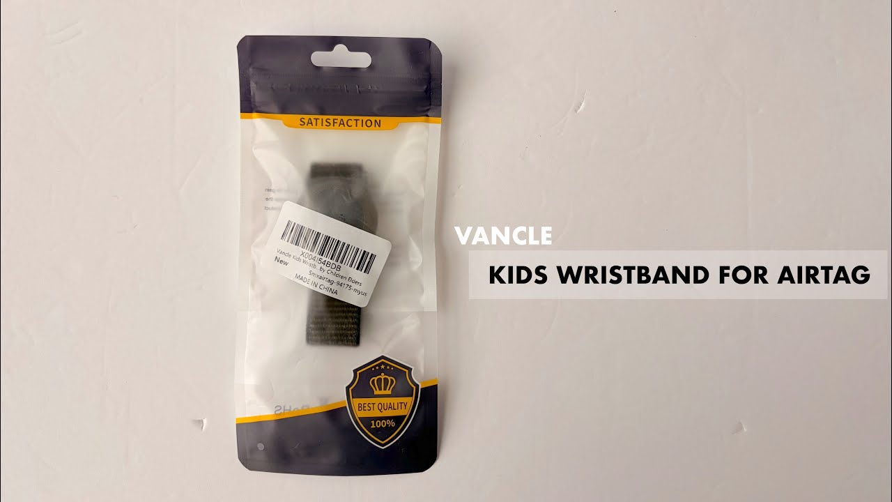 VANCLE KIDS WRISTBAND FOR AIRTAG UNWRAPPING | CLOSE UP LOOK 