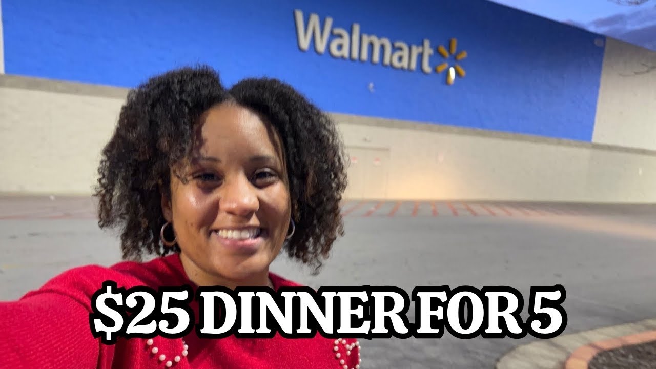 Grocery Haul + Dinner for UNDER $25 at Walmart | Family of 5 Budget Meal