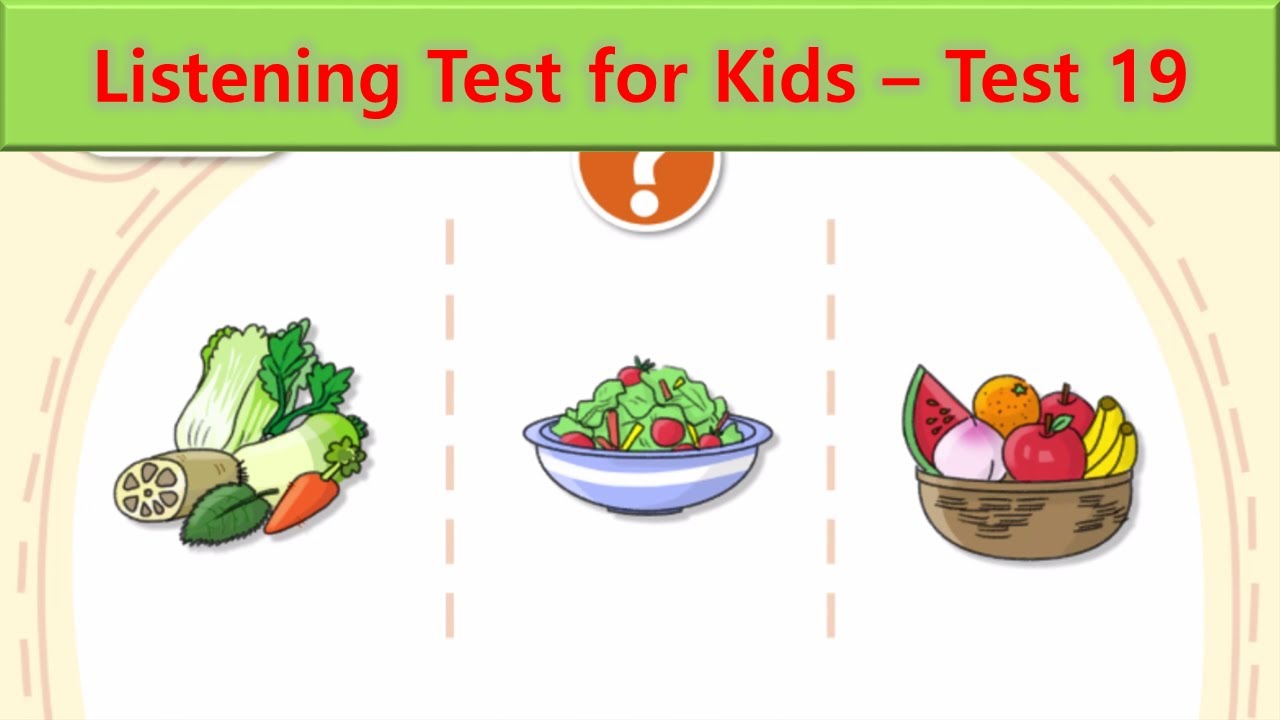 Listening Test for Kids | Test 19