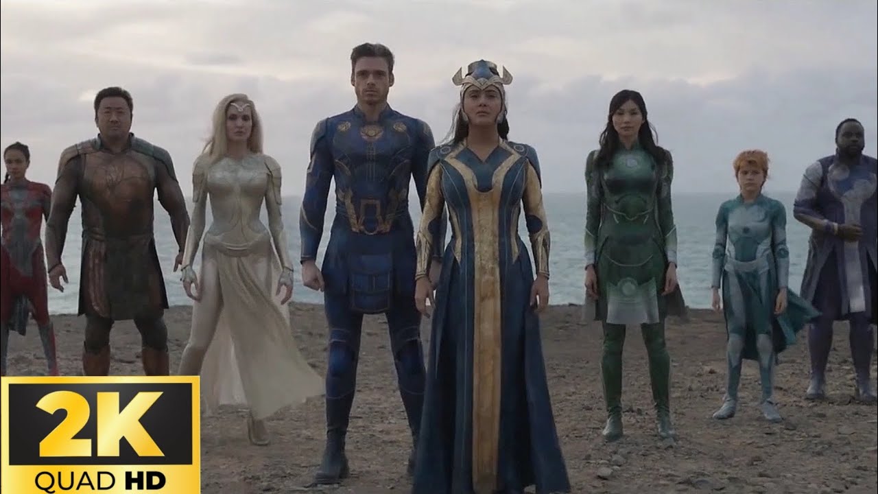 The Arrival of The Eternals On Earth Scene : Eternals (Clips HD)