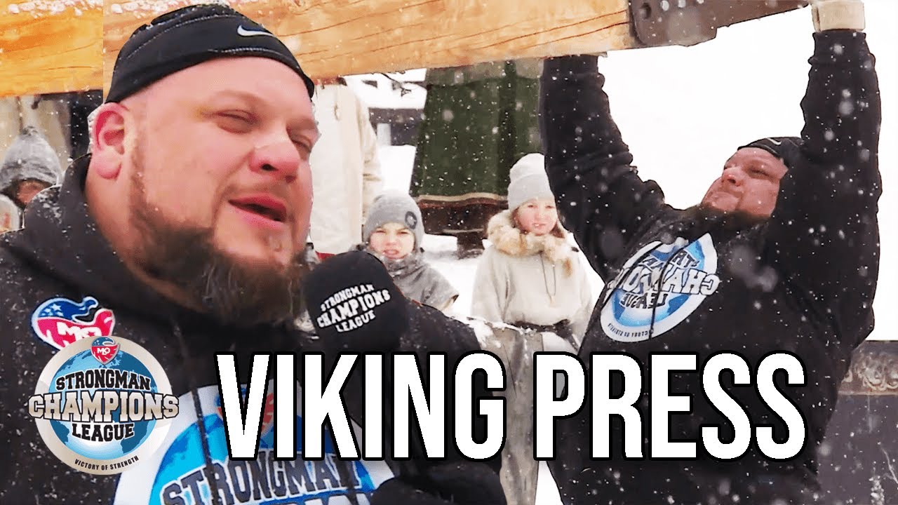 American Strongman Luc Herrick Destroys The Viking Press I Strongman Champions League