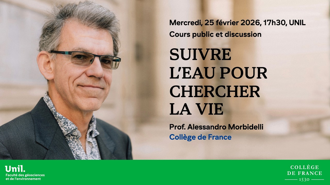 SUIVRE L’EAU POURCHERCHER LA VIE, Alessandro Morbidelli, Collège de France