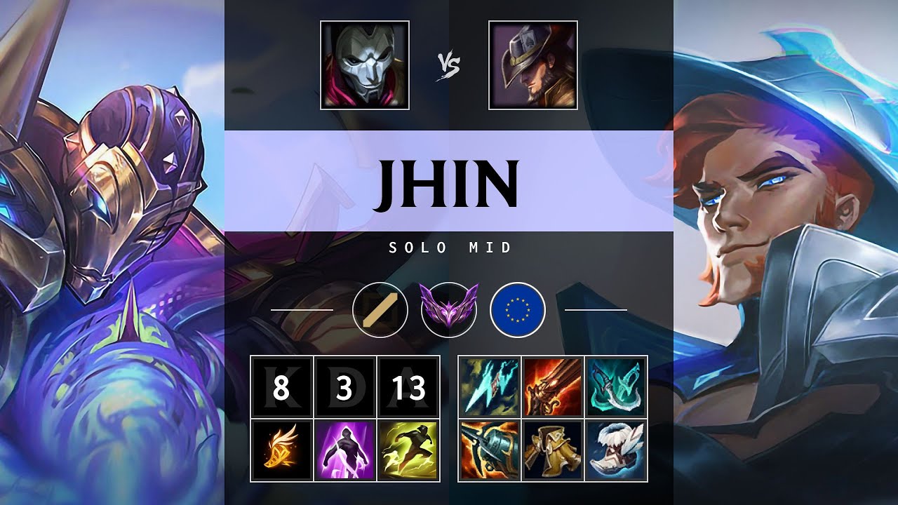 Jhin Mid vs Twisted Fate - EUW Master Patch 25.21