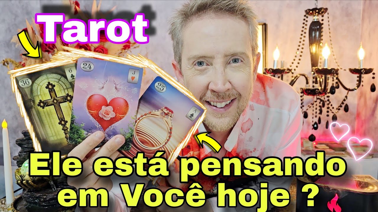ELE ESTÁ PENSANDO EM VOCÊ HOJE ? COMO ESTÁ  A CABEÇA DELE HOJE EM RELAÇÃO A VOCÊ?rei do oráculo hoje