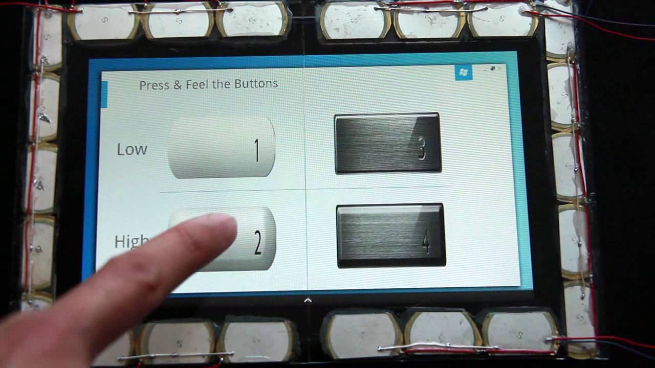 SlickFeel: Sliding and Clicking Haptic Feedback on a Touchscreen