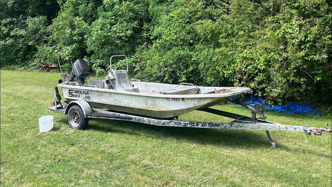 CAROLINA SKIFF J16 RESTORATION PT. 1 - $600 YARD FIND!