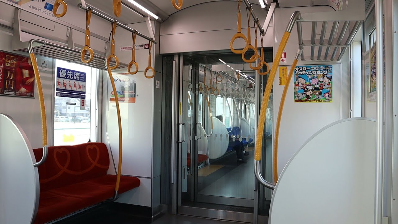 【スマイル爆走】かなり飛ばす！西武30000系車内走行音(新宿線末端区間)