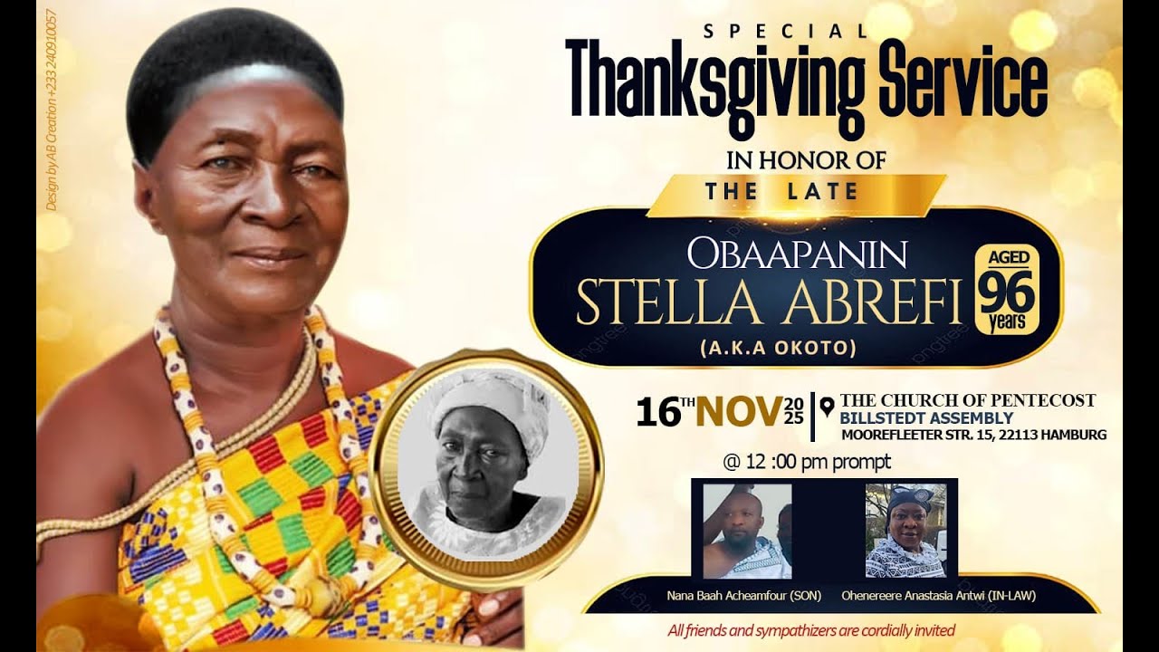 COP Hamburg South District | Thanksgiving Service | 16th November 2025