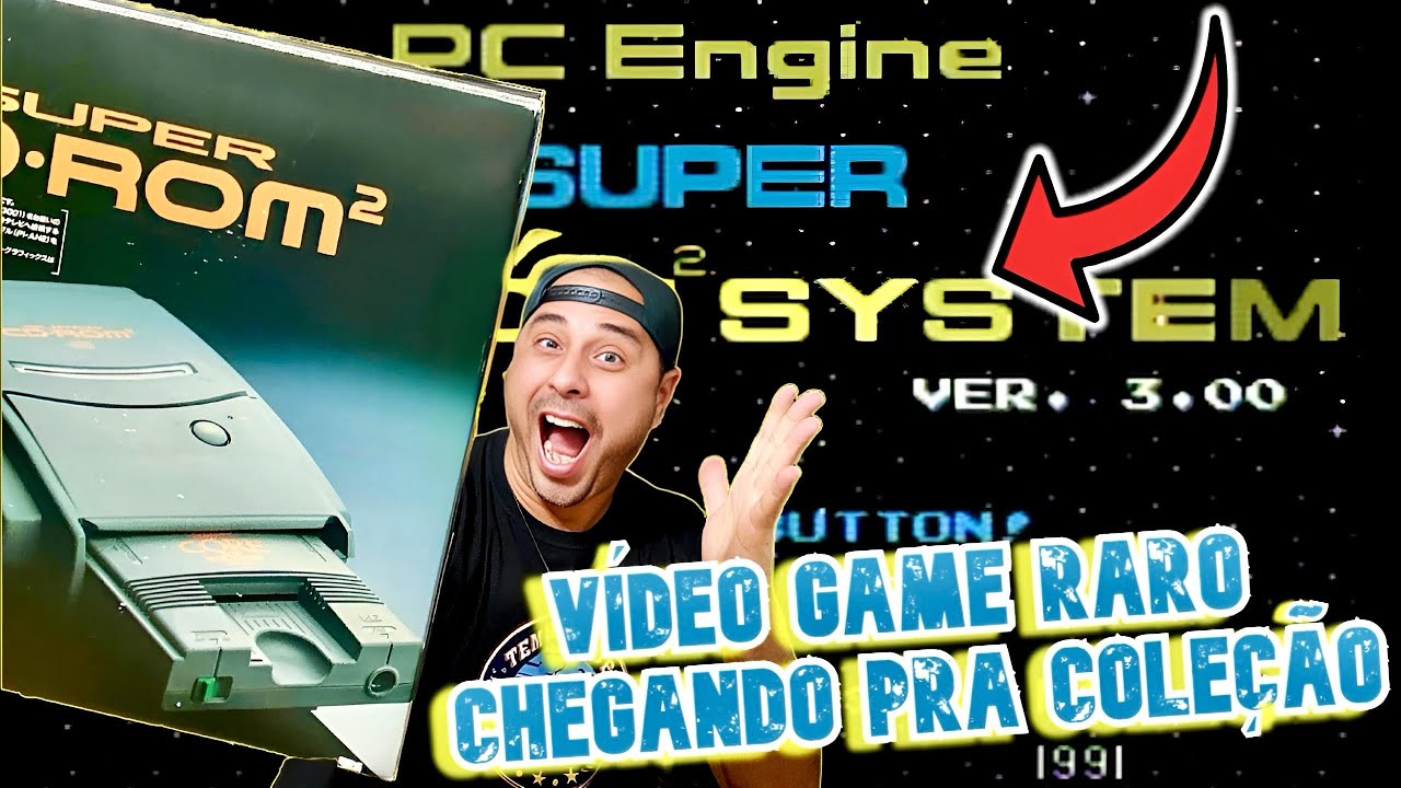 UM VIDEO GAME RARÍSSIMO DE 1991! NEC Super CD-ROM² (Parte 1) 😱🔥