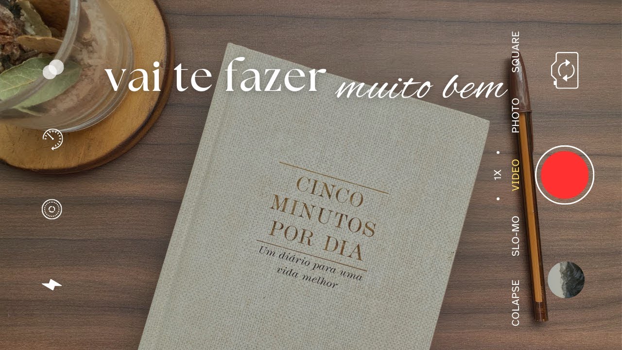 Diário 5 Minutos por Dia ✨ Dica de Autocuidado e Organização Mental  🩵